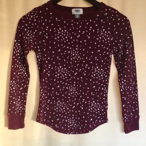 Old Navy Heart Long Sleeve Shirt